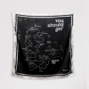 Pañuelo Mapa Negro Grande