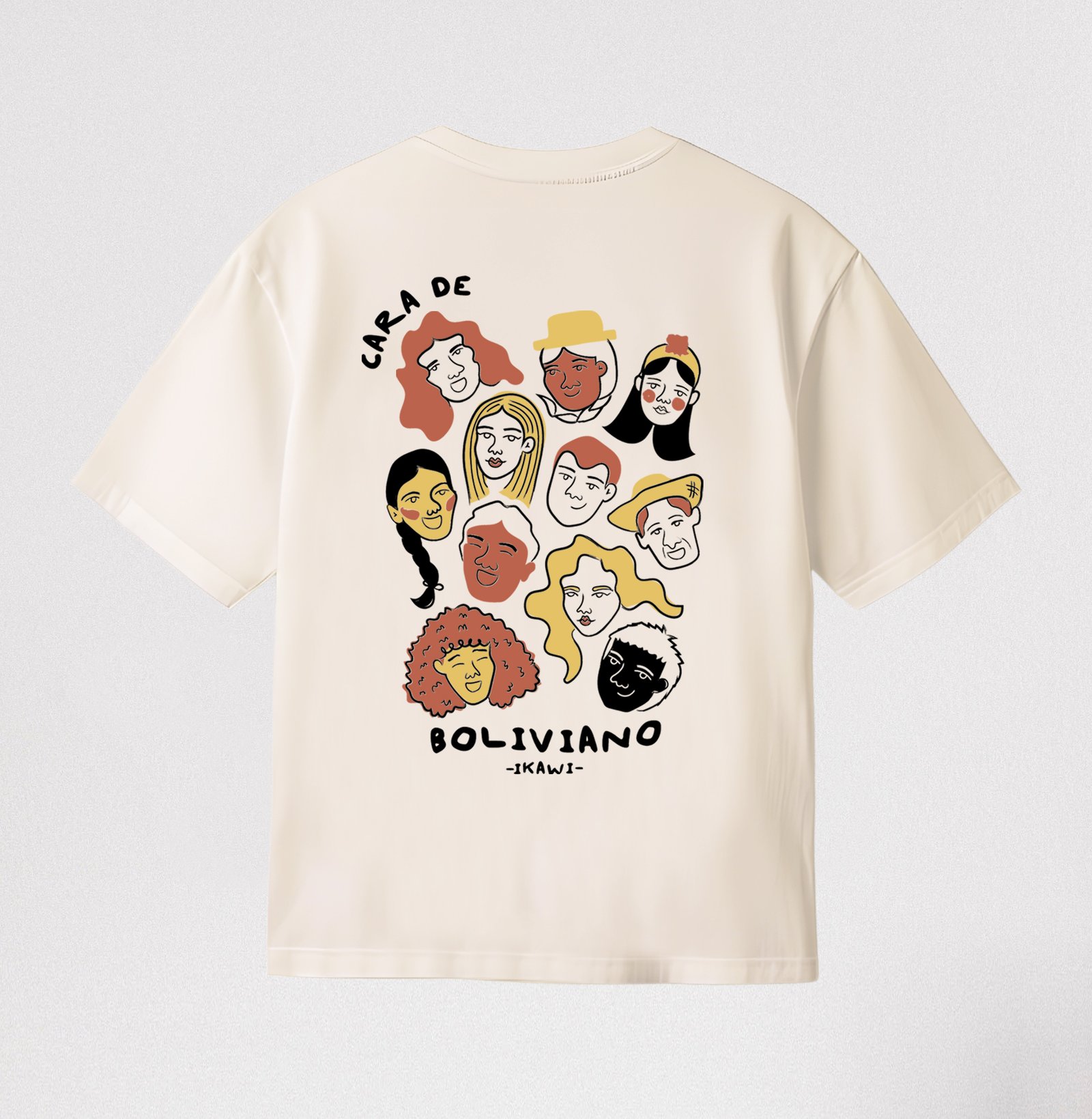 Polera Cara de Boliviano Unisex - Imagen 2